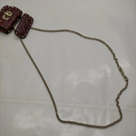 Valentino Garavani Bordeaux Leather Shoulder Bag mon460-101325 - Picture 7 of 16